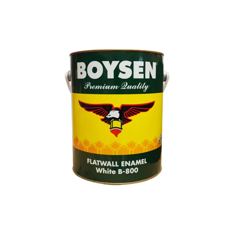 R-PAINT BOYSEN QRT ENAMEL FLATWALL WHITE 800